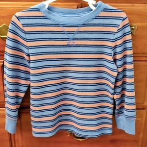 Blue Orange Stripe Long Sleeve